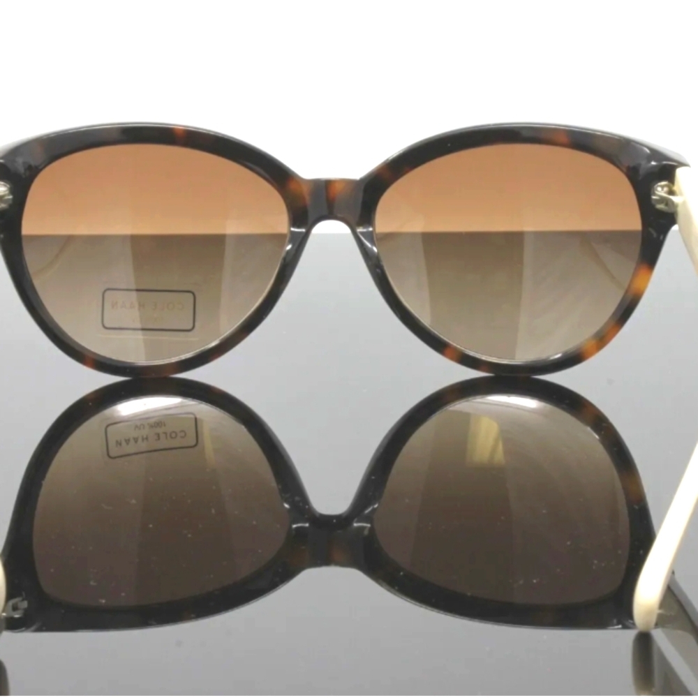 Cole Haan Sunglasses Brown Cream 58-17-135 Designer Glasses - Picture 8 of 8
